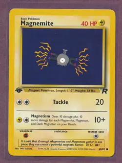 1999 Pokemon First Edition Magnemite 60/82!!! - Image 1