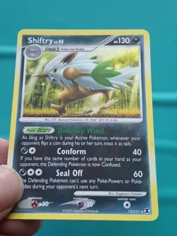 Pokemon - Shiftry Holo Rare 13/111 Rising Rivals LP - Image 1