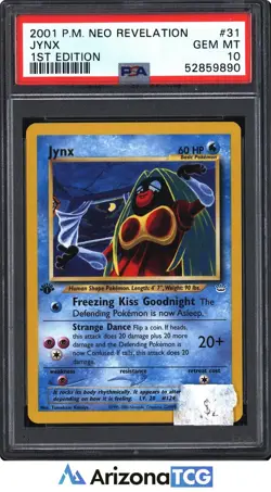 Pokemon 2001 Jynx 31 Neo Revelation 1st Edition GEM MINT PSA 10 - Image 1