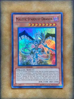 Yugioh Malefic Stardust Dragon CT08-EN014 Super Rare Limited Edition NM - Image 1