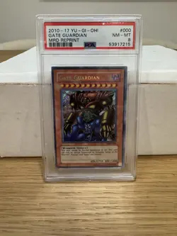 Gate Guardian *PSA NM-MINT 8* MRD-000 *Secret Rare* 2010 * Yugioh - Image 1