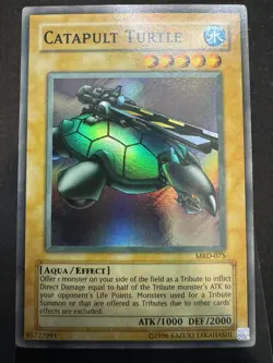 Yugioh Catapult Turtle MRD-075 Super Rare NM - Image 1