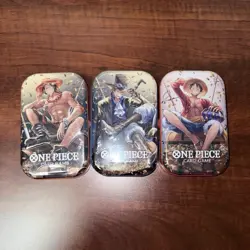ONE PIECE CARD GAME - TIN PACK SET VOL. 2 (TS-02, OP13) x 3 READY TO SHIP - Image 1