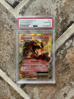 Charizard EX 12/108 XY Evolutions 2016 Pokemon Card PSA GEM MINT 10 - Image 1