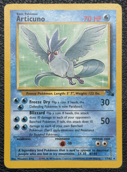 Lot of 5 Non Holo Rare Cards - Vintage Pokemon TCG: Fossil - LP/MP - Image 2