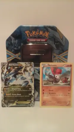 Pokemon TCG Black Kyurem EX Tin with Promo Cards - Image 1