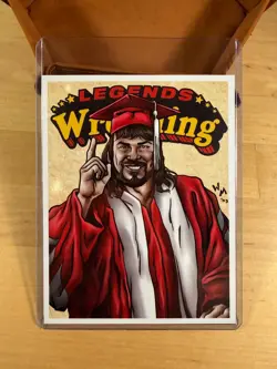 2025 The Genius Lanny Poffo SE Filsinger Games Legends of Wrestling Game Card - Image 1
