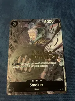 Smoker (Pre-Release) [Winner] P-025 One Piece Promotion Cards Foil - Image 1