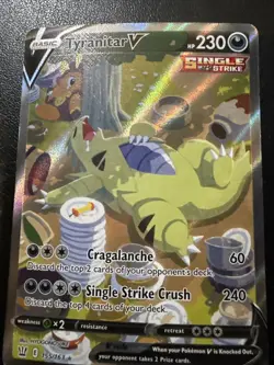 Tyranitar V Alternate Art 155/163 Battle Styles Single Stike Pokemon Card - Image 3
