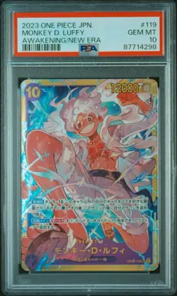 Monkey D Luffy op05-119 sec PSA 10 One Piece Card Game Awakening Of The New Era - Image 1