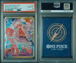 Monkey D Luffy op05-119 sec PSA 10 One Piece Card Game Awakening Of The New Era - Image 3