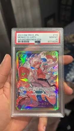 Monkey D Luffy op05-119 sec PSA 10 One Piece Card Game Awakening Of The New Era - Image 4