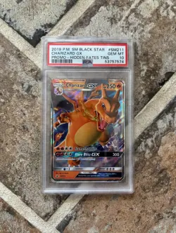 Charizard GX SM211 Full Art Hidden Fates 2019 Pokemon Card PSA GEM MINT 10 - Image 1