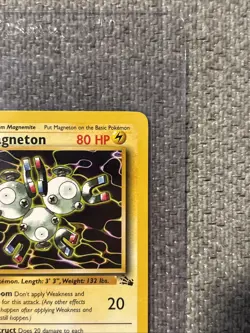 Pokemon TCG Magneton Fossil Card 26/62 Unlimited Non-Holo Rare, LP Condition - Image 3