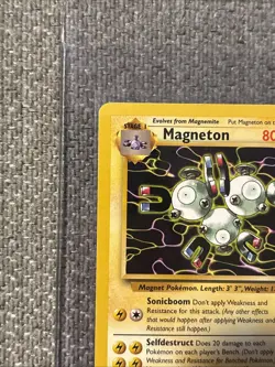 Pokemon TCG Magneton Fossil Card 26/62 Unlimited Non-Holo Rare, LP Condition - Image 4