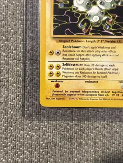 Pokemon TCG Magneton Fossil Card 26/62 Unlimited Non-Holo Rare, LP Condition - Image 5