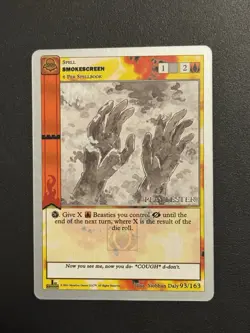 Metazoo - Smokescreen - Nightfall Non Holo Playtester Card 93/163 (NM) (x1) - Image 1