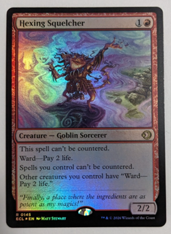 Hexing Squelcher (0145) Lorwyn Eclipsed ECL, Magic MtG, FOIL - NM Pack Fresh! - Image 1