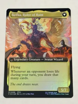 MTG Final Fantasy English Kefka, Court Mage Extended Art 0496 Foil - Image 2