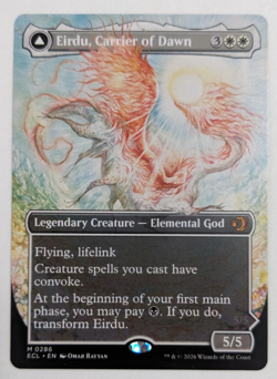 Eirdu, Carrier of Dawn | Isilu (286) Borderless, Lorwyn Eclipsed ECL, Magic MtG! - Image 1