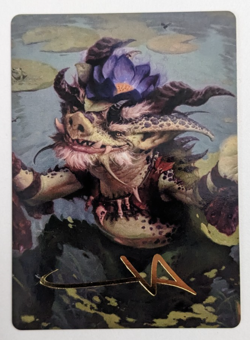 Ignoble Hierarch (50/54) Magic MtG Lorwyn Eclipsed Art Series, Gold Stamped! NM! - Image 1