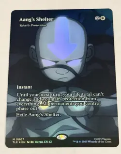 MTG Aang’s Shelter (Teferi’s Protection) 0007 Foil (Borderless) Avatar TLE NM - Image 1
