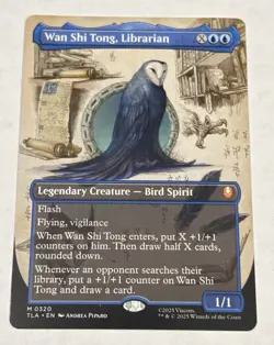 2025 MTG Avatar WAN SHI TONG, LIBRARIAN Mythic Rare BORDERLESS #0320, Normal - Image 1