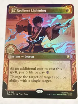 Redirect Lightning FOIL (Showcase) MTG Avatar: The Last Airbender 0343 - Image 1