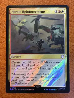 Heroic Reinforcements Surge FOIL MTG Fallout NM-M 746 - Image 1