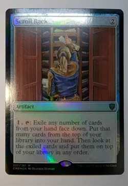 MTG Magic the Gathering Scroll Rack (337/794) Commander Legends M FOIL - Image 1