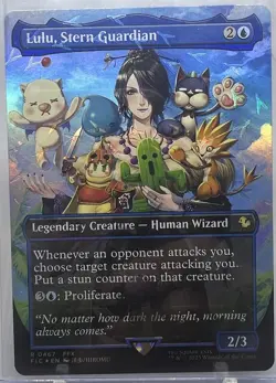 Lulu, Stern Guardian (Borderless) (Chocobo Track Foil) Commander: Final Fantasy - Image 1