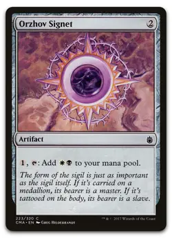 Orzhov Signet #223 (LP) Commander Anthology CMA Magic MTG - Image 1