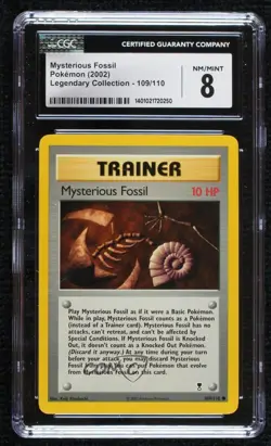 Mysterious Fossil Pokemon Legendary Collection CGC 8 2002 - Image 1