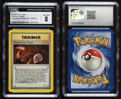 Mysterious Fossil Pokemon Legendary Collection CGC 8 2002 - Image 3