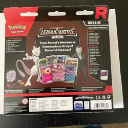 Pokemon TCG Team Rocket's Mewtwo ex League Battle Deck Sealed New - Image 2