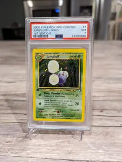 Pokemon Neo Genesis #7 Jumpluff - Holo - MINT - 1st Edition - PSA 7 - Image 1