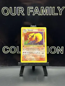 Pokemon TCG Flareon Jungle 3/64 Holo 1st Edition Holo Rare LP - Image 1