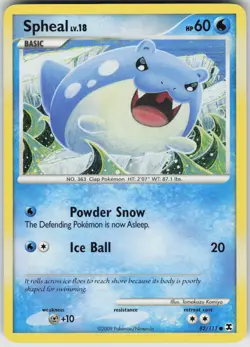 Pokemon Spheal 82/111 Rising Rivals Common NM - Image 1