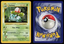 Ivysaur 30/102 Uncommon Shadowless Base Set Pokemon - Image 3