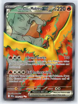 Team Rocket's Moltres ex 208/182 - Pokemon Destined Rivals - Ultra Rare - NM - Image 1