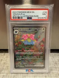 2023 Pokemon SV 151 MEW EN Venusaur ex #198/165 Special Illustration Rare PSA 9 - Image 1