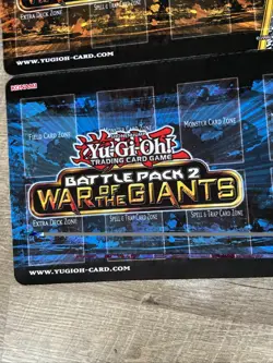 Yugioh Set of All 3 Battle Pack 2 War of the Giants Playmats!! Slifer Obelisk Ra - Image 2