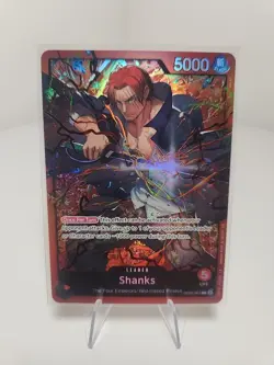 Shanks - OP09-001 - Leader - ST23 - English - Near Mint - One Piece CCG - Image 1