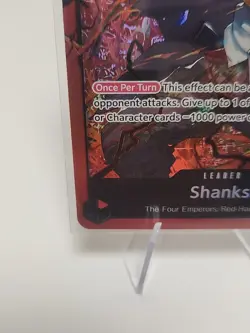 Shanks - OP09-001 - Leader - ST23 - English - Near Mint - One Piece CCG - Image 4
