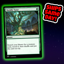 Worldly Tutor - Custom Art Magic: The Gathering Playtest Card - Commander EDH - Image 1