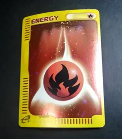 Fire Energy Pokemon Card Japanese Holo E-Series McDonald's - Image 1