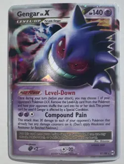 Pokemon Gengar TCG LV.X Platinum Arceus Holo Ultra Rare Card 97/99 - Image 1