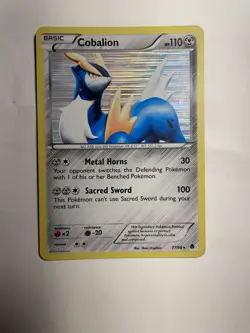 Pokemon Cobalion Reverse Holo Emerging Powers 77/98 Pokemon TCG Card 2011 MP - Image 2