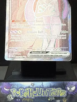 Pokemon Card Team Rocket's Mewtwo ex 213/182 Destined Rivals Holo Full Art NM - Image 3