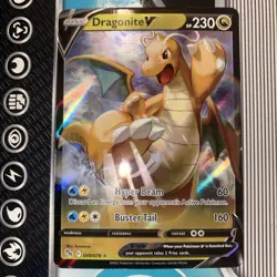 Pokemon Go TCG Dragonite v Ultra Rare Holo Card 049/078 Near Mint Condition - Image 1